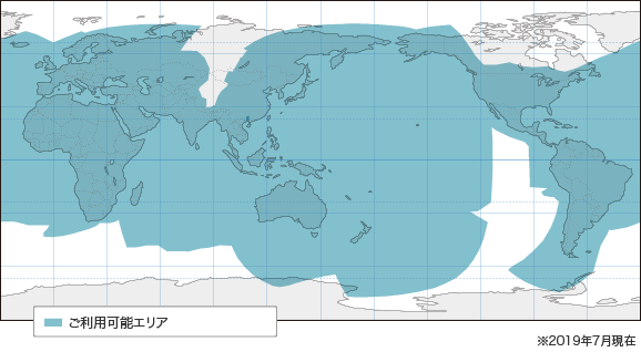 OceanBB plusのサービスエリアの図